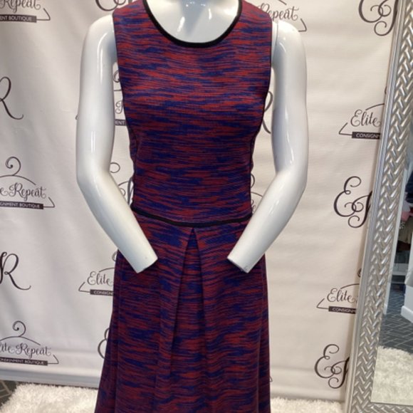 Missoni Patterned Knit Sz 10 Midi Dress - Picture 1 of 4